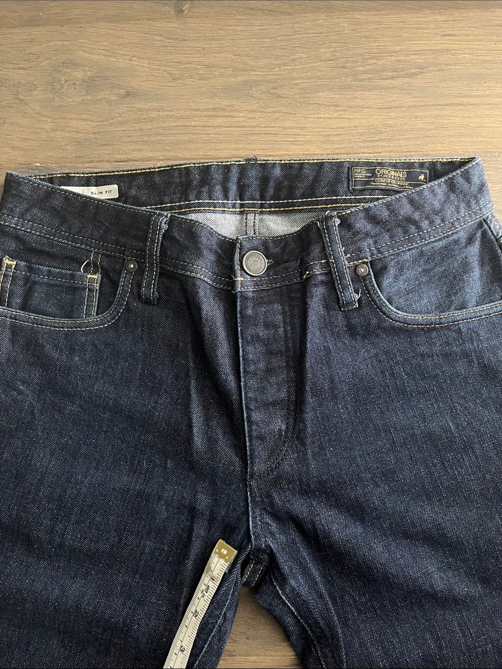 Jack and Jones Dark Indigo Straight Jeans - Picture 3 of 6